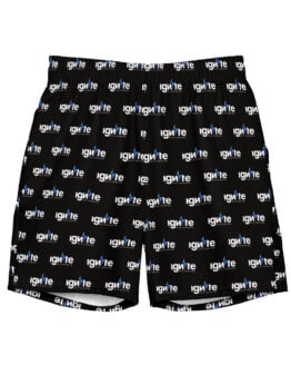 Ignite Men's Black Swim Trunks