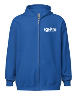 Ignite Blue Zip-Up Hoodie