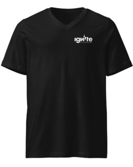 Ignite Premium Logo Short Sleeve V-Neck T-Shirt