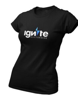 Ignite Women's Relaxed Black T-Shirt