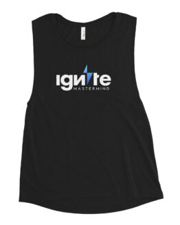 Ignite Ladies’ Black Muscle Tank