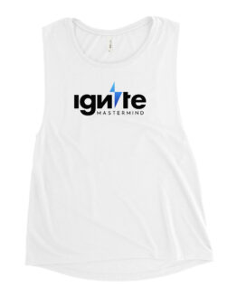 Ignite Ladies’ White Muscle Tank